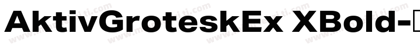 AktivGroteskEx XBold字体转换